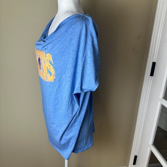 New NWT Golden State Warriors NBA Drape Neck Top T Shirt Size Small - Picture 5 of 9